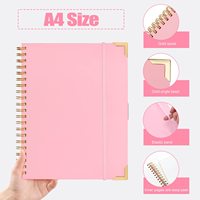 Carnet à spirales A5 personnalisé de haute qualité 2026-2027 avec couverture en PVC, journal et agenda, couleur personnalisée