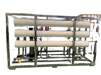 Système de purification d'eau par osmose inverse (RO) industriel et commercial 4000L/H, directement de l'usine, avec pompe et moteur PLC