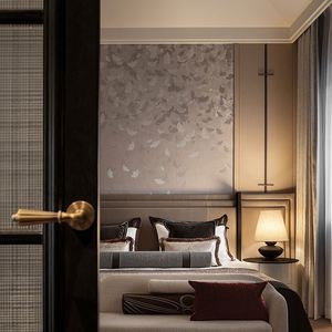 Meubles de maison modernes haut de gamme personnalisés, armoires en bois pour villas de luxe - Product Image 6