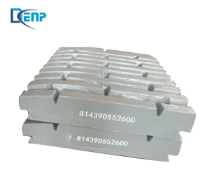 Pièces d'usure de qualité supérieure pour concasseur à mâchoires CJ211, mâchoire fixe 400.2207-001, pièces de concasseur en manganèse moulé, plaque de mâchoire - Product Image 6