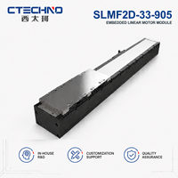 CTECHNO SLMF2D-33-905 Motor Lineal Integrado con Deslizador, 540 N de Empuje Máximo, Accionamiento Directo, Recorrido de 905 mm para Inspección de Semiconductores