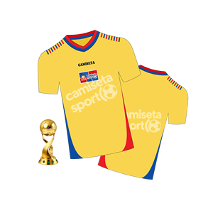 Globale Fußball-Fan-Trikots Rumänien 2026 mit Nationalmannschafts-Fußballshirts und Mehrfach-Länder-Display-Optionen - Product Image 1