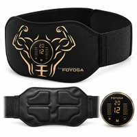 Ceinture de massage et de tonification abdominale ABS Stimulator, rechargeable par USB, portable, pour la maison et le bureau, avec fonction de minuterie