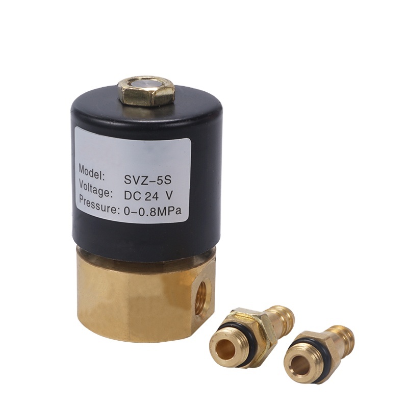 Produktbild von Elektrisches Magnetventil 0–0,8 MPa – G1/8″ – Für Luft, Argon & CO₂ – AC220V, AC36V Oder DC24V Wählbar