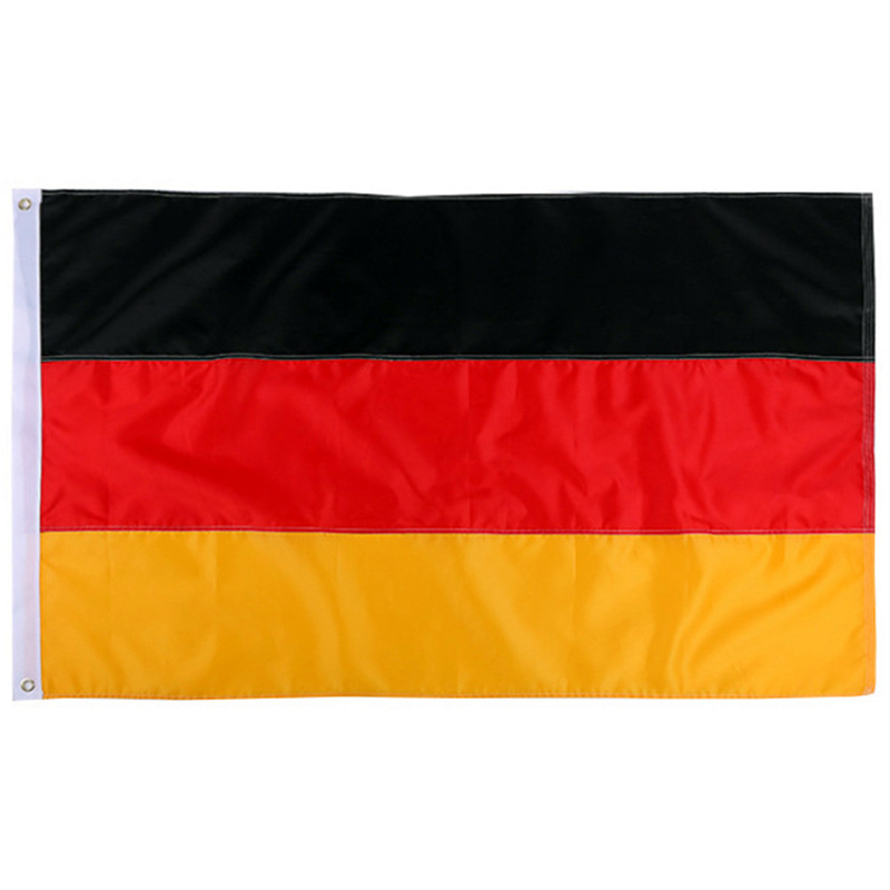 Großhandel Oxford 3 x5ft 60x90cm oder 150*90CM Lager Schwarz Rot Gelb DE Deutschland Deutsch Deutschland Flagge mit Messing Ösen