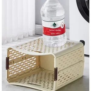Cesto de <span class=keywords><strong>Ropa</strong></span> Plegable de Gran Capacidad, Material PP Blanco Lechoso, con Ruedas, 37x24x44CM, <span class=keywords><strong>para</strong></span> Baño, Estilo de Alta Gama - Product Image 3