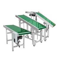 Fabricante de cintas transportadoras Cadena de plástico de goma motorizada Manipulación de materiales anchos industriales Descarga de contenedores de mesa