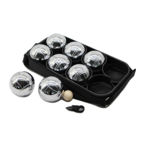 Jeu <span class=keywords><strong>de</strong></span> boules <span class=keywords><strong>de</strong></span> pétanque, 8 boules <span class=keywords><strong>de</strong></span> bocce en métal avec sac <span class=keywords><strong>de</strong></span> transport, jeu <span class=keywords><strong>de</strong></span> pelouse extérieur pour la cour, la <span class=keywords><strong>plage</strong></span>, les jeux en famille - Product Image 2