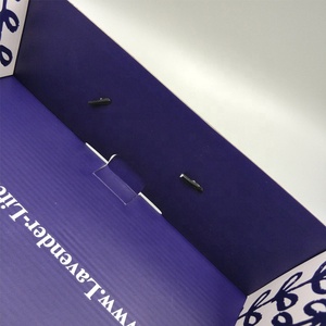 Large Custom Size <strong>Flat</strong> <strong>Pack</strong> Self Lock Corrugated Shipping Mailer <strong>Box</strong> with Handle - Product Image 5