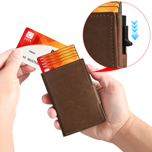 Cartera Delgada para Hombre <span class=keywords><strong>de</strong></span> PU <span class=keywords><strong>de</strong></span> Primera Calidad con Bloqueo RFID, Ranura Grande para Billetes y Bolsillo con Cremallera para Monedas - Product Image 5