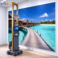 Imprimante jet d'encre UV verticale murale LC-A2C, impression 3D haute résolution 5 couleurs pour vêtements et agriculture, portable DX5/DX7
