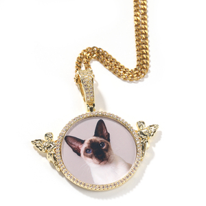 <span class=keywords><strong>Hiisees</strong></span> เครื่องประดับเพชรเพทายทรงลูกบาศก์สีเงิน,เครื่องประดับทำภาพโลโก้สร้อยคอรูปเพชร - Product Image 5