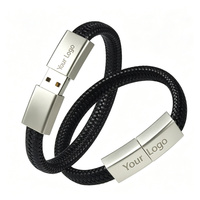 Clé USB Bracelet en Cuir Personnalisable avec Logo, Clé USB 2.0 3.0 1 Go 2 Go 4 Go 8 Go 16 Go 32 Go 64 Go 128 Go, Clé USB de Poignet
