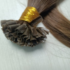 Extensions de cheveux à pointes en <span class=keywords><strong>U</strong></span> en kératine italienne, 15 % de cheveux les plus longs, 100 % cheveux humains Remy indiens - Product Image 1