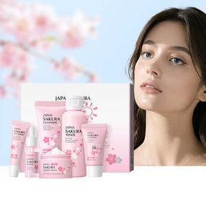 Ensemble de soins de la peau Laikou Private Label 6 pièces : nettoyant, tonique, sérum, crème pour les yeux, crème solaire, crème japonaise Sakura - Product Image 6