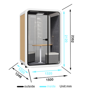 Cabina Acústica Insonorizada Moderna para Estudio de Grabación y Reuniones, Espacio para Grabación EN VIVO, Cabina de Grabación Insonorizada - Product Image 6