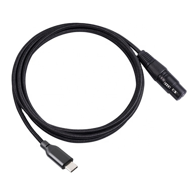 Microphone Cable Adapter 3Pins XLR Female to TYPE C Male Audio Data Cable Microphone Computer Recording Voice Connection Cable