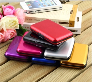 جراب للجيب مضاد للماء لحمل بطاقة الهوية للأعمال المهنية محفظة معدنية ملونة من الألومنيوم للرجال والنساء من نوع الأجهزة - Product Image 4