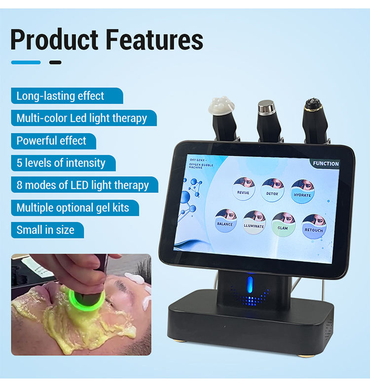 2025 Portable 3 in 1 Oxy Genx Co2 Bubble Oxygenation Pods