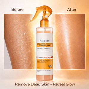 Exfoliante Corporal Orgánico de Cúrcuma con AHA/PHA, Ácido Kójico, Niacinamida/Vitamina B3, Gel Exfoliante en Spray para Piel Mixta, para Mujeres - Product Image 4