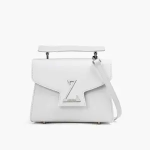 Women White Bag Leather Shoulder Handbag 2023 New Fashion Personality Women Small Square Bag Famous Brands Crossbody Bag Luxury