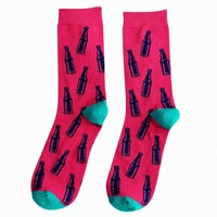 Chaussettes mi-mollet respirantes pour femmes à imprimé dessin animé - Jacquard en nylon pour l'automne