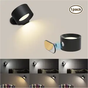 2024 New Portable Double Head Magnetic Wall Lamp Bedroom Lamp Eye Protection Bedside Lamp Corridor Night Light