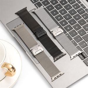 Thép Không Gỉ Ban Nhạc Cho Apple Xem Siêu 2 49Mm Loạt 10 9 8 <span class=keywords><strong>7</strong></span> 6 5 Không Gỉ Milan Vòng Lặp Cho Iwatch An Toàn Dù Khóa - Product Image 6