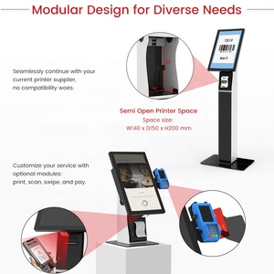 Touch Screen 21.5 Inch Interactive Self-service Airport Taxi Queue Kiosk <strong>Ticket</strong> Kiosk <strong>Machine</strong> - Product Image 4