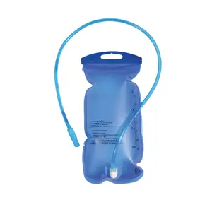 PEVA 1.5liter 2liter 3liter BPA 자유로운 누출 증거, 넓은 오프닝 쉬운 청소 및 채우는 물 수화 방광 물