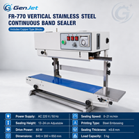 Verticale continue bandsealmachine Automatische filmzaksluitapparatuur 220V Voedselverpakkingssysteem met constante temperatuur