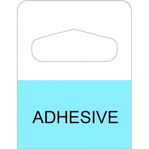 Étiquette suspendue Dgjm 1-1/4 x 1-5/8 en plastique transparent auto-adhésif, robuste, rectangulaire, pour usage en magasin de détail - Product Image 3