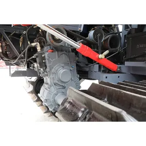 Mietitrebbia a cingoli in gomma Full Feed 4LZ-4.0E, larghezza di lavoro 2000mm, per uso in risaia, colore argento, peso 3260KG - Product Image 6