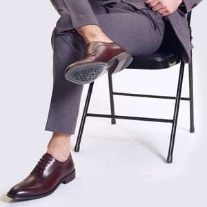 Zapatos de Vestir de Cuero Genuino para Hombre, Formales, para Negocios, con Suela Oxford Ligera, para Bodas y Fiestas - Product Image 6