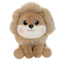 Lion personnalisé en peluche, animal en peluche, poupée bête sauvage apaisante mignonne pour enfants, cadeau, mascotte, décoration de voiture et coussin en peluche
