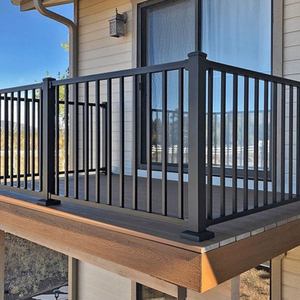 Modern Style Powder Coated Aluminum <strong>Handrail</strong> Railing System <strong>for</strong> Stairs Balcony and <strong>Deck</strong> Application - Product Image 2
