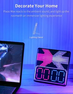 Divoom <span class=keywords><strong>Pixoo</strong></span>-Max 32x32 Programmier barer LED-Bildschirm für Pixel anzeige APP-Handys teuerung für die Inneneinrichtung Business Plastic - Product Image 6