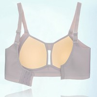 Soutiens-gorge push-up sans armatures en tricot respirant et sans coutures pour femmes, grandes tailles C/D, écologiques, antibactériens, pour usage quotidien