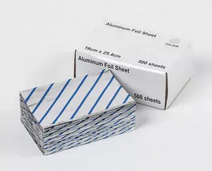 OEM Diskon Besar Sekali Pakai Lembaran Foil Pop-Up Kemasan Aluminium Foil Lembar Pop Up Foil Tata Rambut