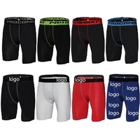Collants taille moyenne décontractés pour hommes Shorts d'exercice solides à haute compression pour vêtements de sport Jogging Running Sports Drawstring
