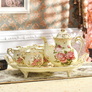 Wholesale Ceramic Teapot Coffee Cup <b>Sets</b>/vintage Coffee <b>Tea</b> <b>Set</b> - Product Image 2