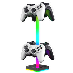 Support de contrôleur de jeu et de casque Lanxinda <span class=keywords><strong>EB04</strong></span> RGB ABS avec contrôle USB pour PS5/Xbox/Switch, support de rangement de bureau - Product Image 3