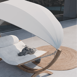 Meubles de jardin de luxe de haute qualité, <span class=keywords><strong>hamac</strong></span> suspendu avec <span class=keywords><strong>support</strong></span> et auvent pour patio extérieur - Product Image 2