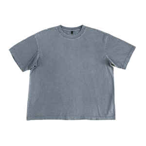 เสื้อยืดออกกำลังกายผู้ชาย แขนสั้น ผ้าคอตตอน 270 กรัม คุณภาพสูง ระบายอากาศได้ดี สไตล์สปอร์ต ไซส์ใหญ่ ออกแบบโลโก้เองได้ สำหรับขายส่ง - Product Image 3