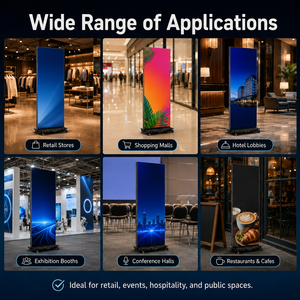 Màn hình LED poster ghép nối liền mạch độ nét cao, có thể gập lại, tích hợp chức năng hiển thị hoạt hình & đồ họa, đạt chuẩn IP65, kèm SDK - Product Image 6