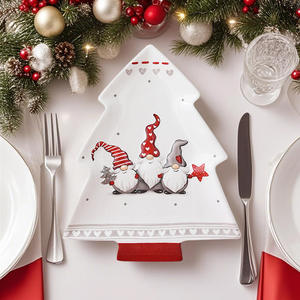 Assiette à dîner créative et écologique en forme d'arbre, assiette à dîner pour créer une ambiance de Noël - Product Image 6