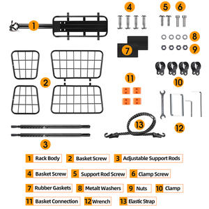 Abay — <span class=keywords><strong>porte</strong></span>-<span class=keywords><strong>bagage</strong></span> pour vélo, nouveau <span class=keywords><strong>porte</strong></span>-bagages pour bicyclette, étagère arrière, panier de grande capacité pour vtt, 2020 - Product Image 5