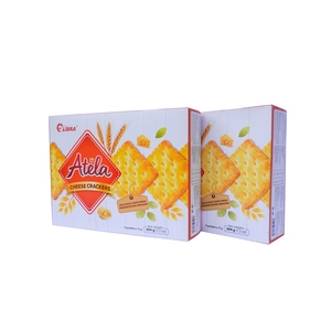 LIBRA Atela Premium Organic Cheese Crackers Baked Crunchy Snack Rich Cheese Taste <b>Sweet</b> and Salty <b>Box</b> 204g - Product Image 1