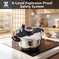 Casserole à pression ZHEN NENG 6L 8L, grande capacité, en acier inoxydable 304, durable, de haute qualité, ustensiles de cuisine, pot de cuisine, utilités culinaires pour la maison