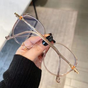 Gafas de Sol Redondas de Estilo Coreano para Mujer, Montura TR90 Anti Luz Azul, Diseño Irregular P3-2027, Tamaño Mediano, Lentes Ac, Nariz Estándar - Product Image 4